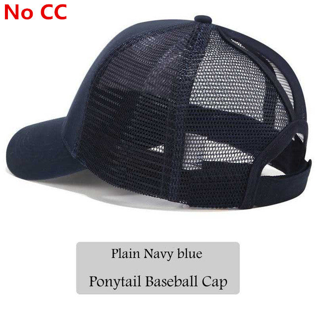 2018 CC Glitter Ponytail Baseball Cap Women Messy Bun Snapback Summer Mesh Hats Casual Adjustable Sport Caps Drop Shipping