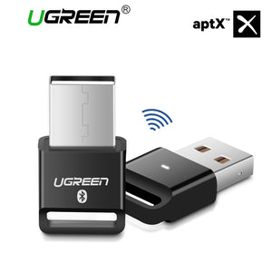 Ugreen Wireless USB Bluetooth Adapter APTX for PC Bluetooth 4.0 Dongle Audio Receiver Bluetooth Transmitter for 10/8/XP/Vista